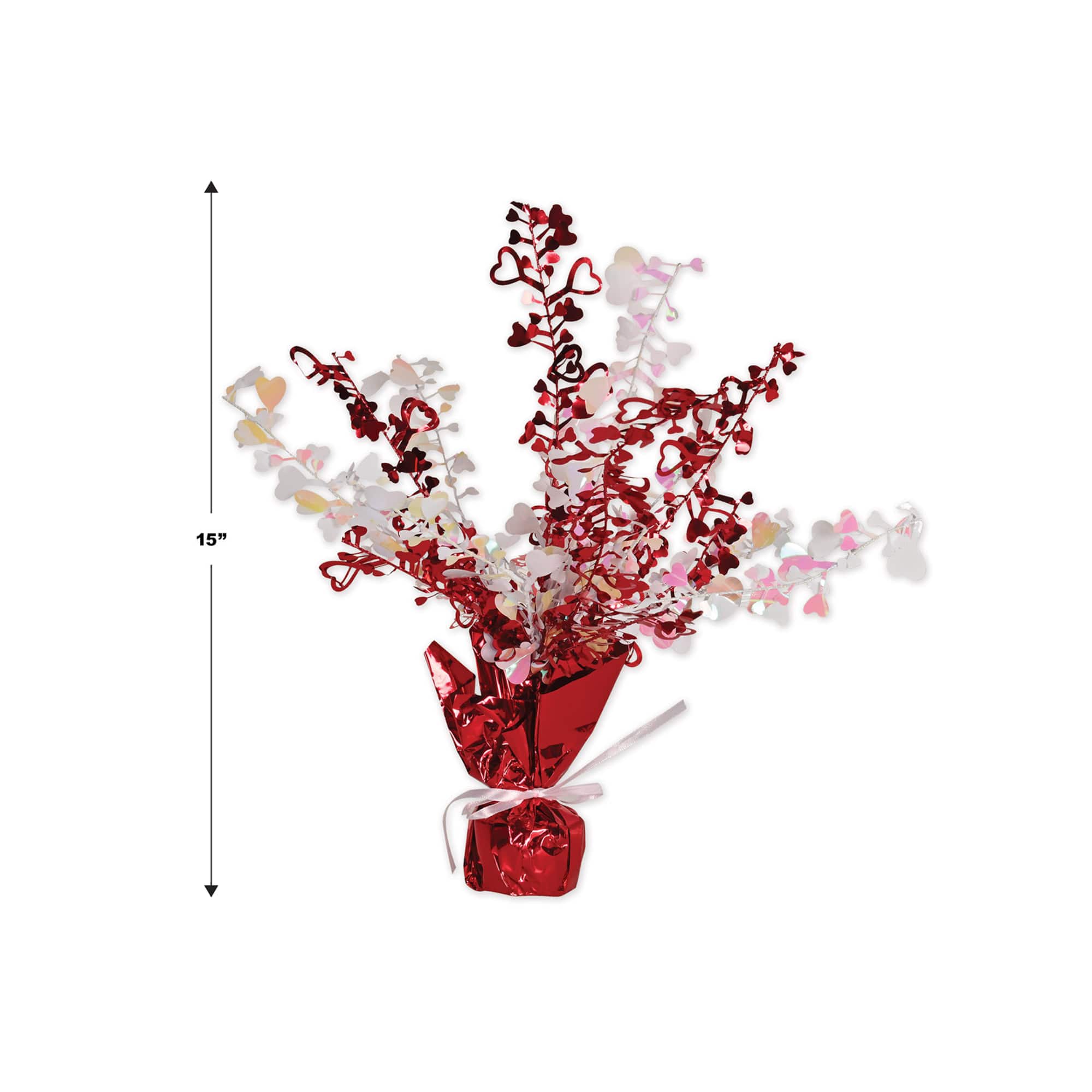Beistle 15" Heart Gleam 'N Burst Centerpieces, 2ct.
